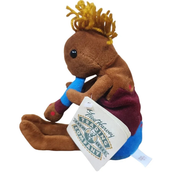 Vintage 1996 Fred Harvey Trading Co. Kokopelli Bean Bag Plush – Flute Player, SW - Picture 8 of 9